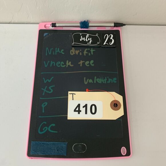 Nike T Shirt Womens XS Valentine V Neck Short Sleeve Dri Fit Straight Hem Active - Picture 8 of 9